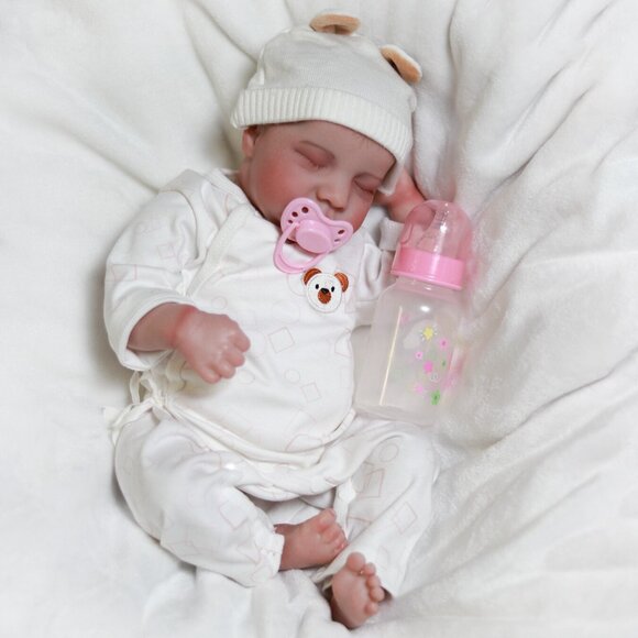 Realistic Newborn Baby Dolls Vinyl Silicone Real Lifelike Reborn Girl Doll Gift - Picture 2 of 7